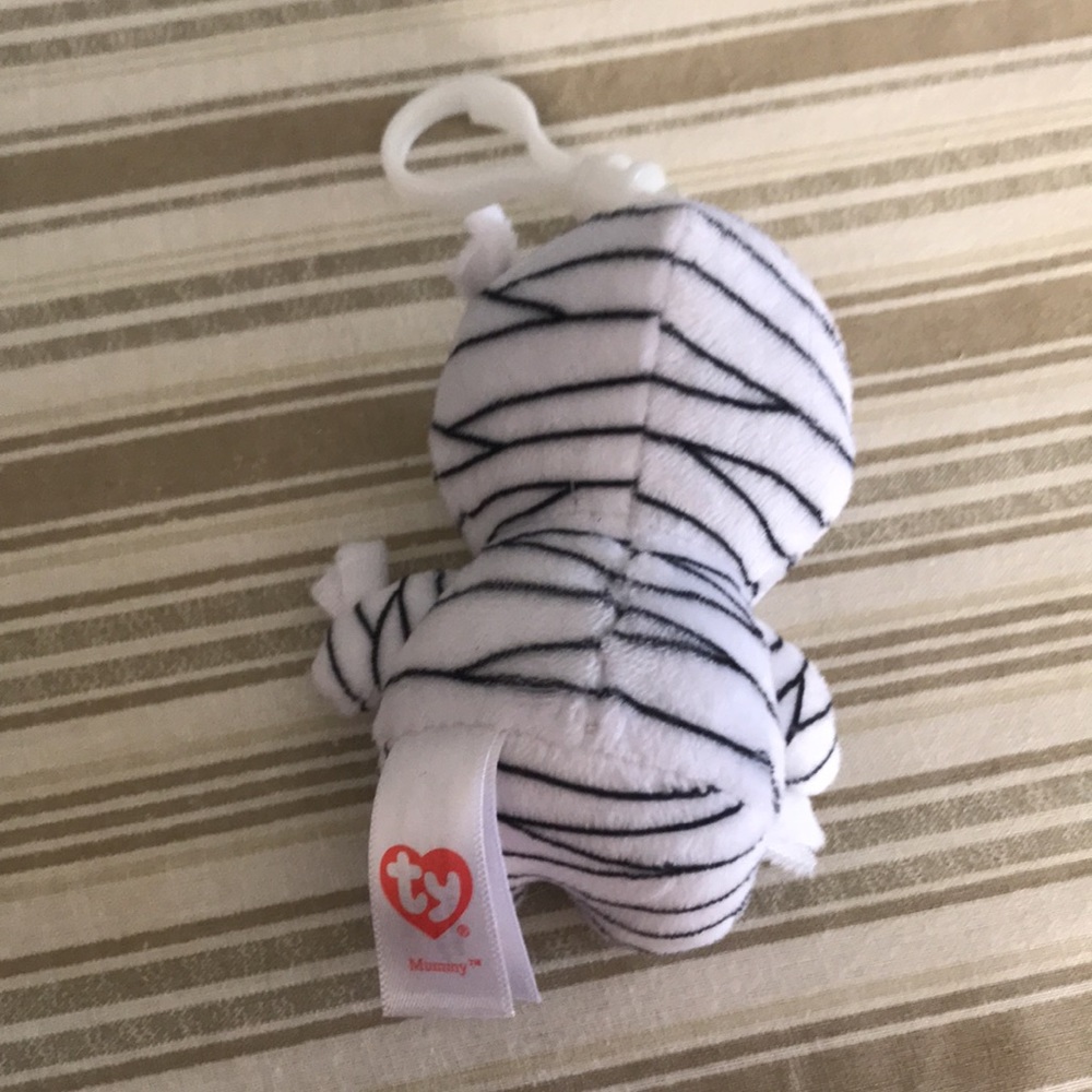 Lot of 3 plush keychain bag clips TY miniso - Picture 8 of 8